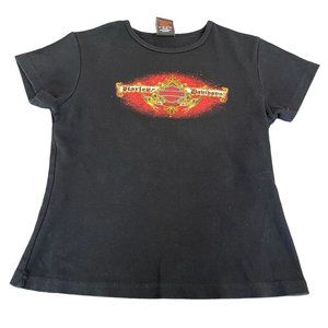 Harley-Davidson Women's Black Buddy Stubbs Phoenix, AZ SS T-shirt, Size L